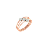 18K Gold & Diamond Ring For Women KLR-307